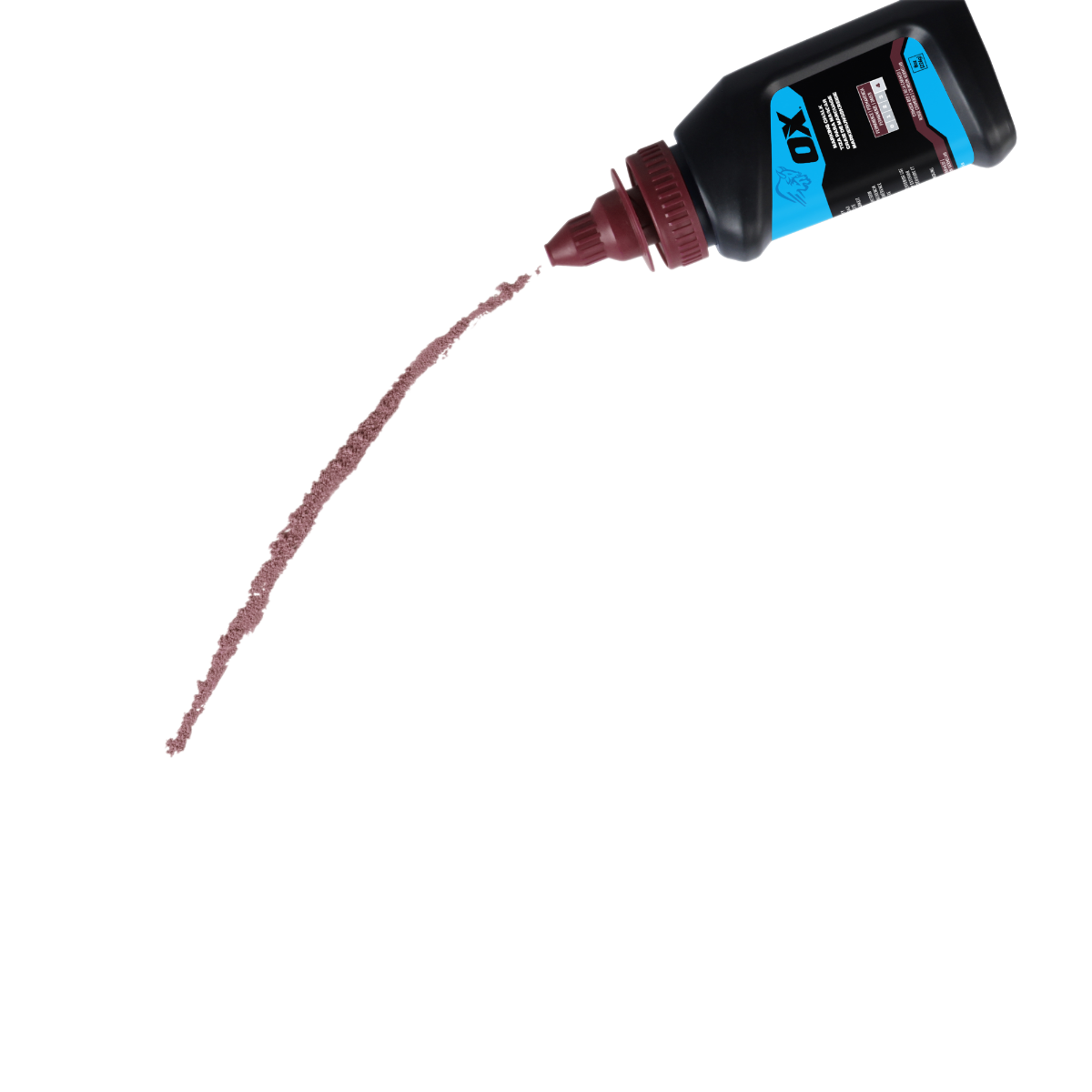 Ox Tools 8 Oz Hi-Permanence Crimson Red Marking Chalk - Permanence 4 OX-P630807