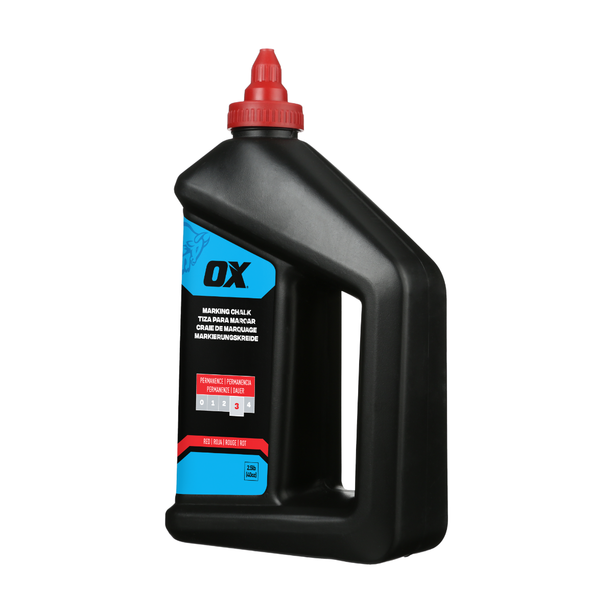 Ox Tools 2.5 Lbs Permanent Red Marking Chalk - Permanence 3 OX-P630809