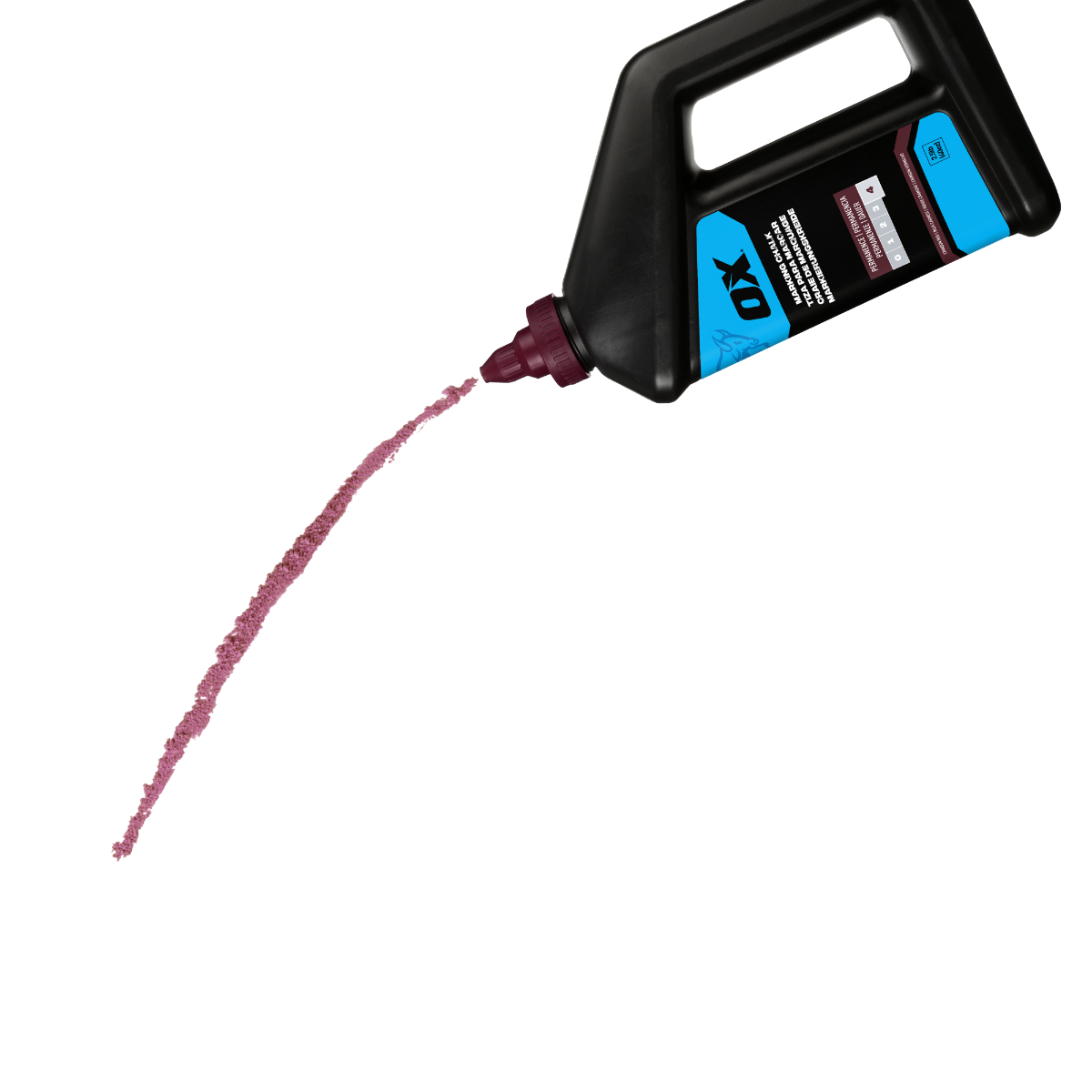 Ox Tools 2.5 Lbs Hi-Permanence Crimson Red Marking Chalk - Permanence 4 OX-P630810