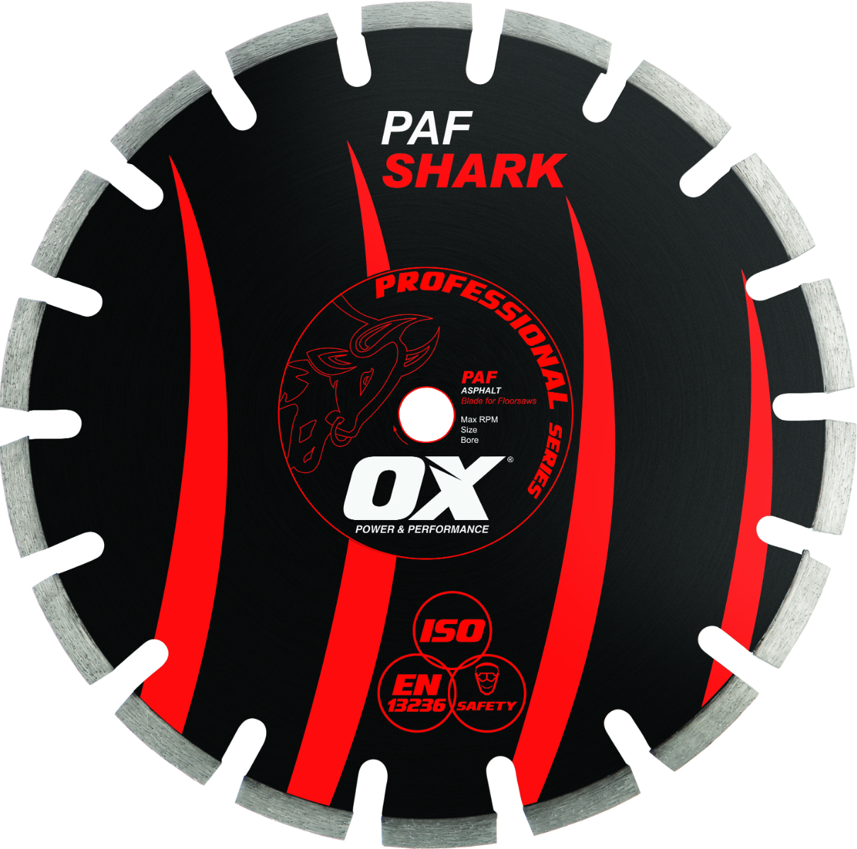 Ox Tools Pro 18" Asphalt Walk-Behind Saw Diamond Blade OX-PAF-18