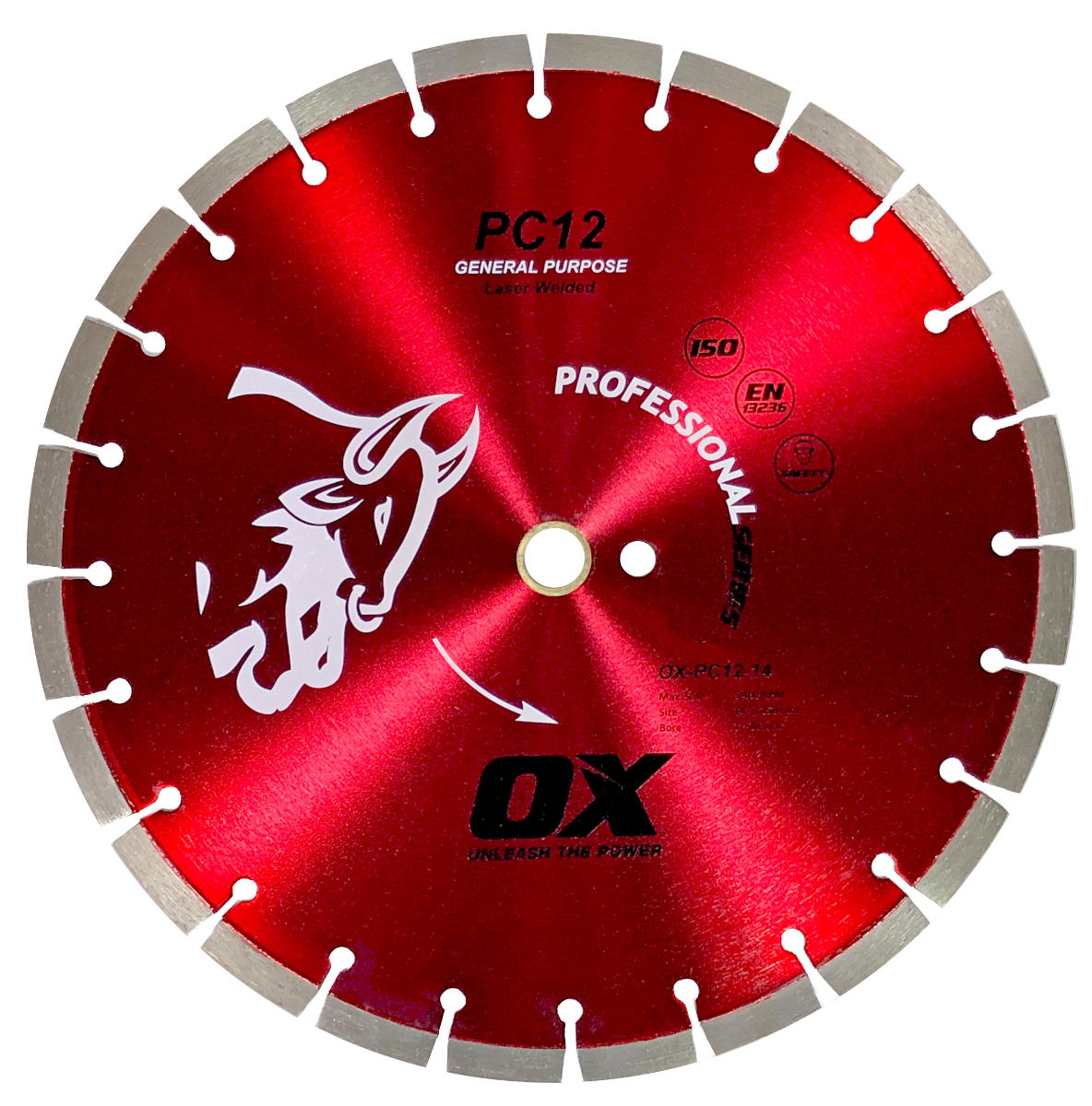 Ox Tools Pro 14" General Purpose / Concrete Diamond Blade | 3 Pack OX-PC12-14-3