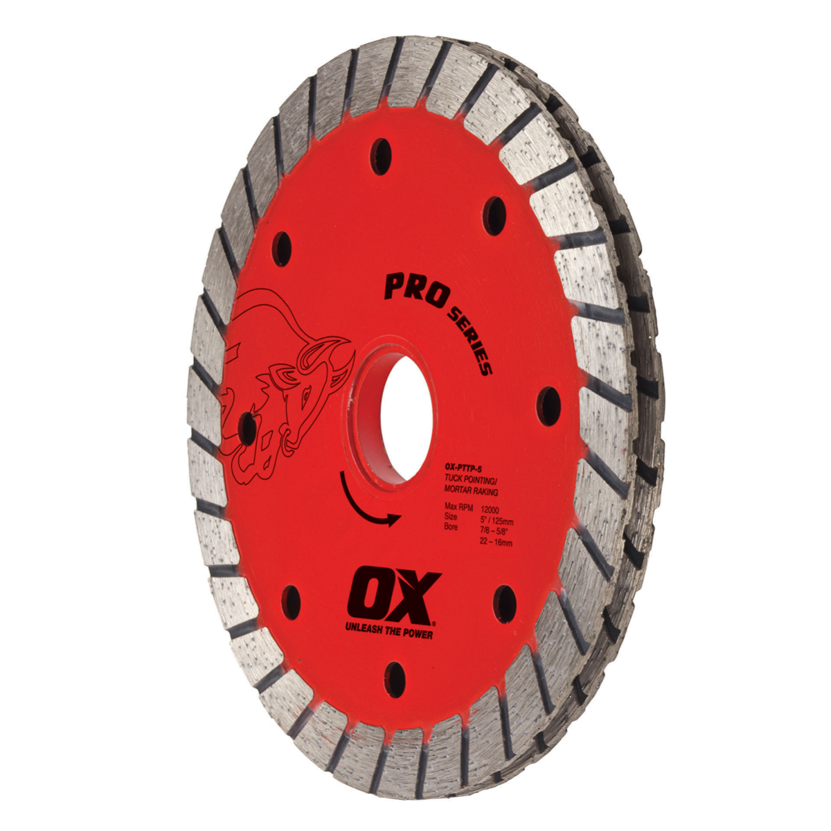 Ox Tools Pro 4-1/2" Sandwich Double Turbo Tuck Pointing Diamond Blade OX-PTTP-4.5