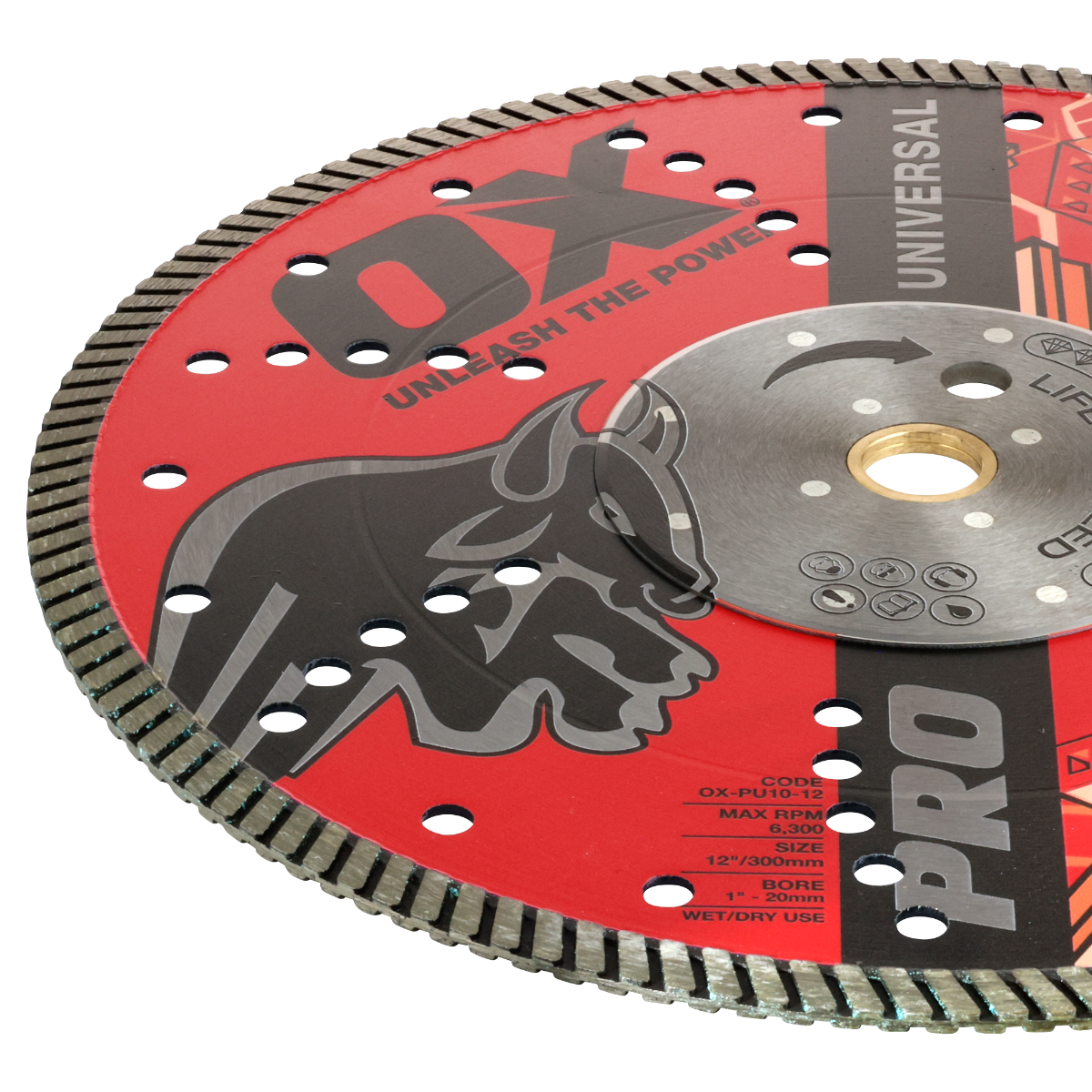 Ox Tools Pro 12" Universal Diamond Blade OX-PU10-12