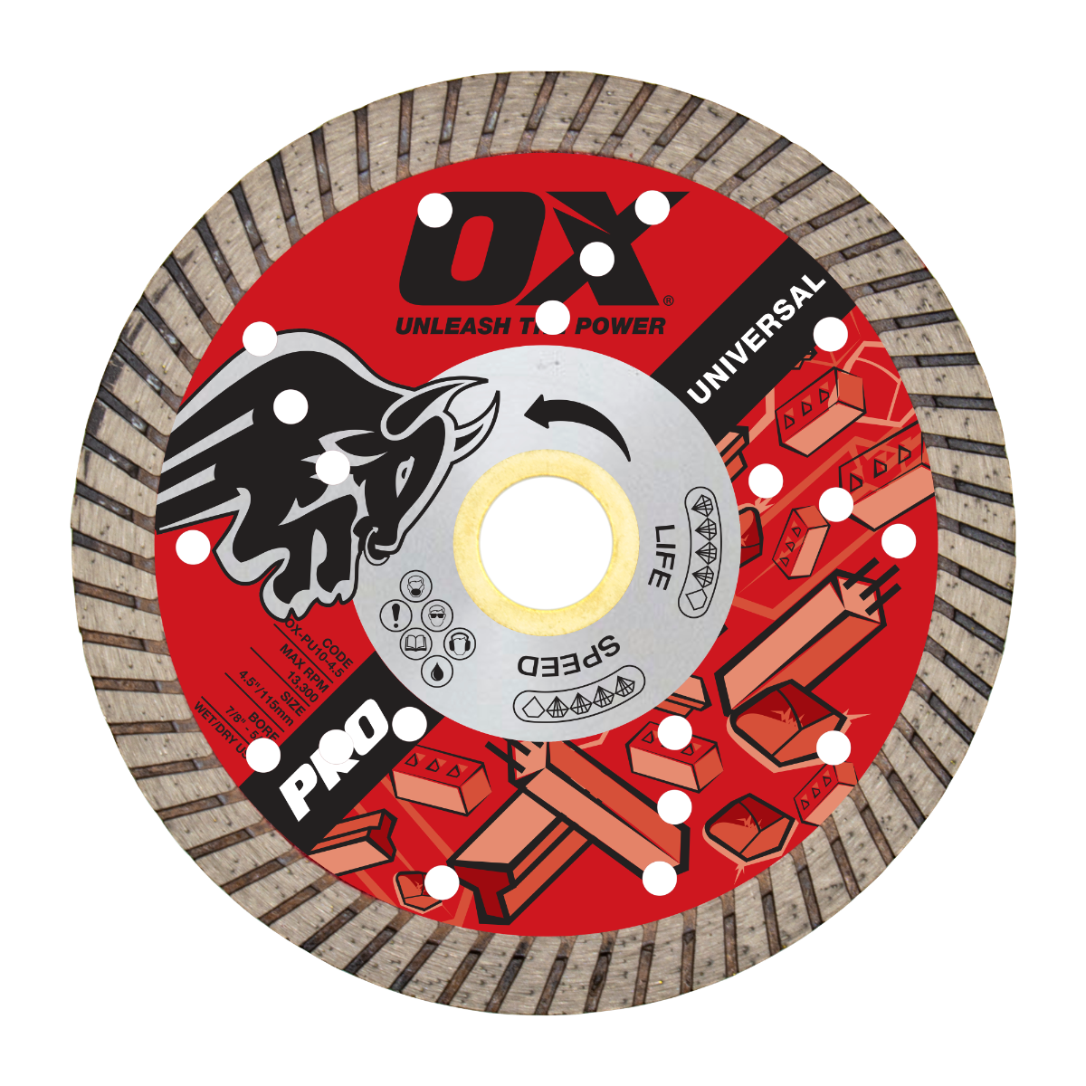 Ox Tools Pro 4-1/2" Universal Diamond Blade OX-PU10-4.5