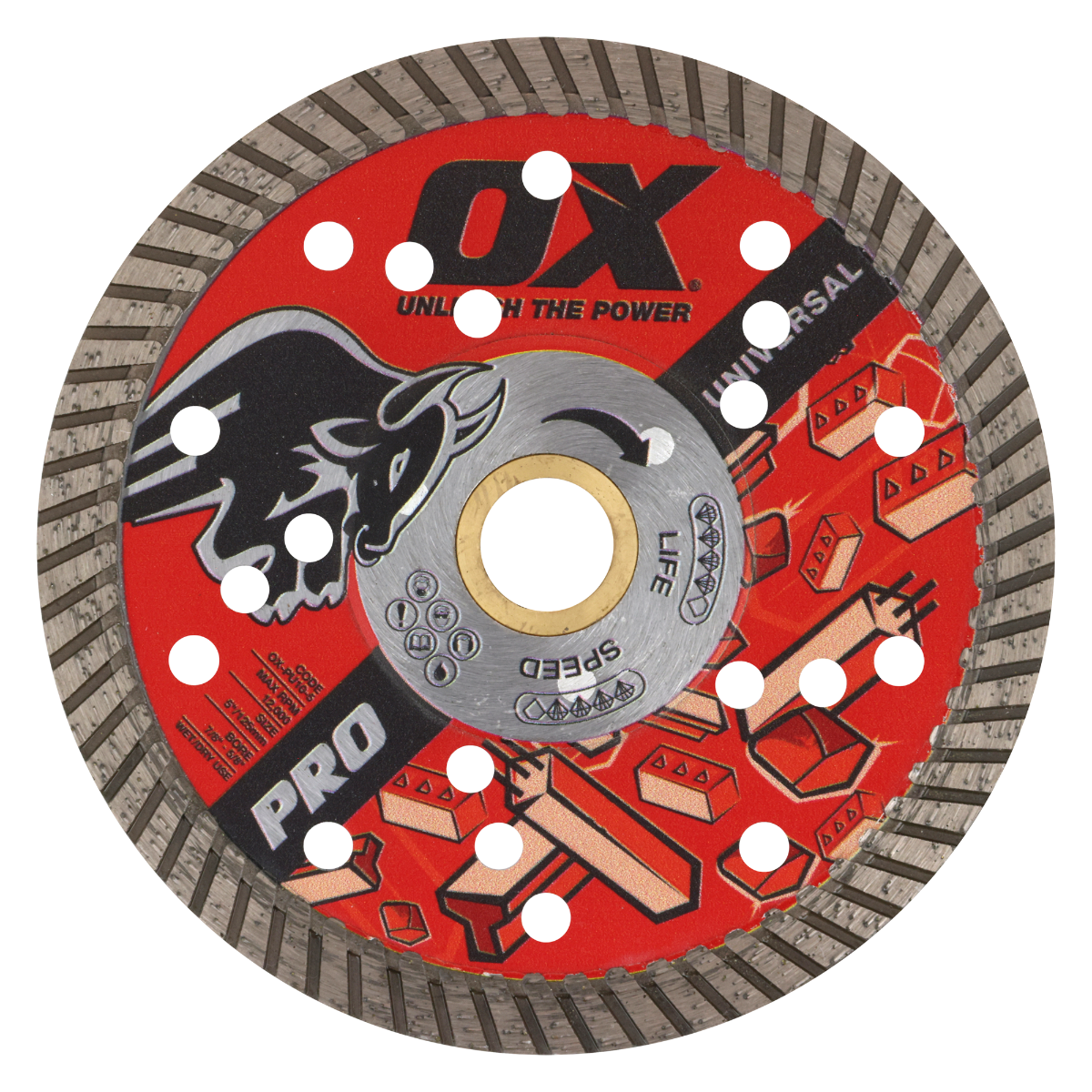 Ox Tools Pro 5" Universal Diamond Blade OX-PU10-5
