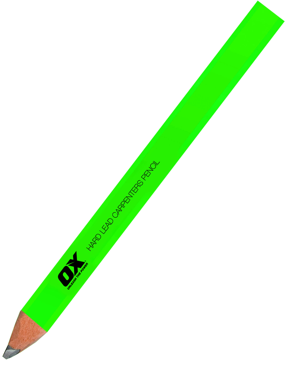Ox Tools Trade Hard Green Carpenters Pencils | 10-Pack OX-T023010
