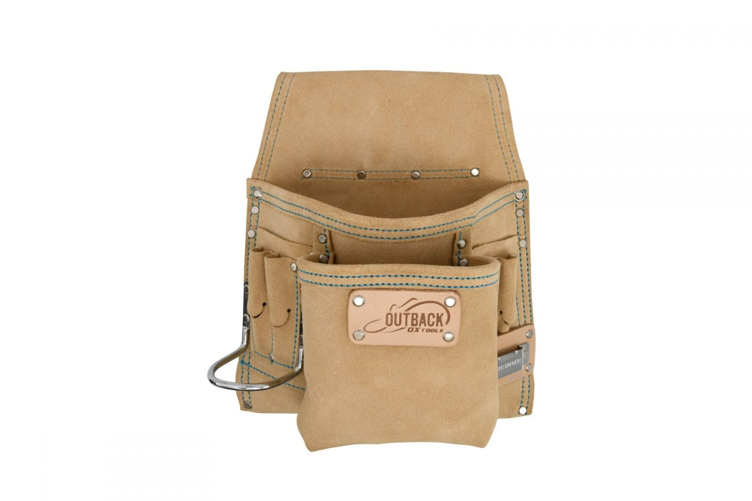 Ox Tools Trade 8-Pocket Tool/Fastener Pouch | Suede Leather OX-T263908