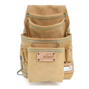 Ox Tools Trade 10-Pocket Tool/Fastener Pouch | Suede Leather OX-T264010
