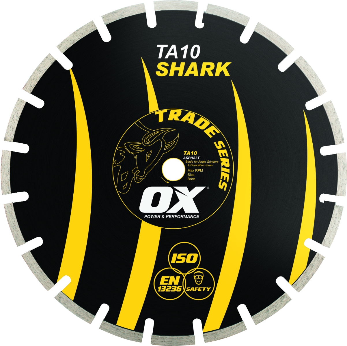 Ox Tools Trade 12" Asphalt Diamond Blade OX-TA10-12