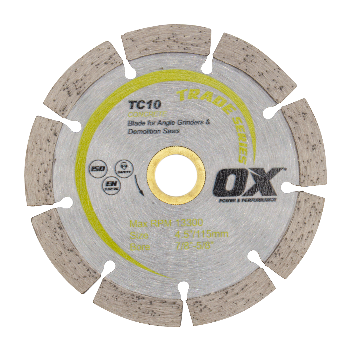 Ox Tools Trade 4-1/2" General Purpose / Concrete Diamond Blade OX-TC10-4.5