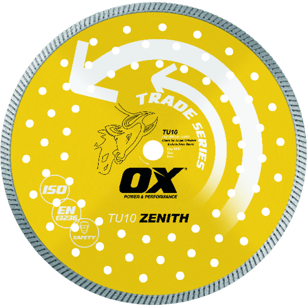 Ox Tools Trade 12" Turbo Universal/Hard Diamond Blade OX-TU10-12