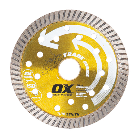 Ox Tools Trade 4-1/2" Turbo Universal/Hard Diamond Blade OX-TU10-4.5