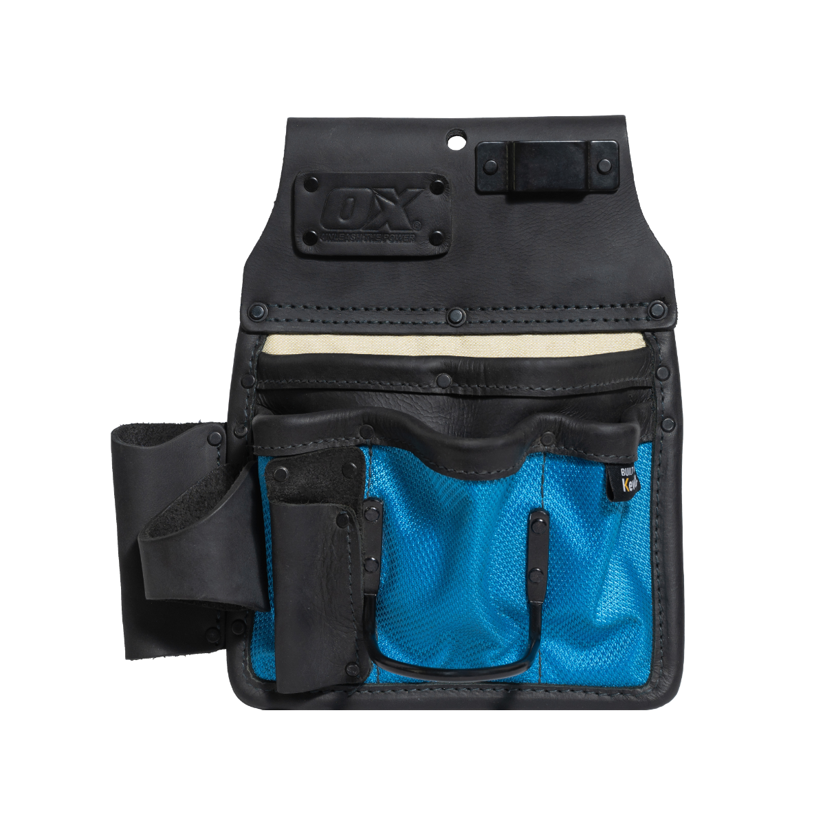 Ox Tools Ultimate 10-Pocket Drywaller's Pouch | Leather & Nylon w/ Kevlar Reinforcement OX-U268503