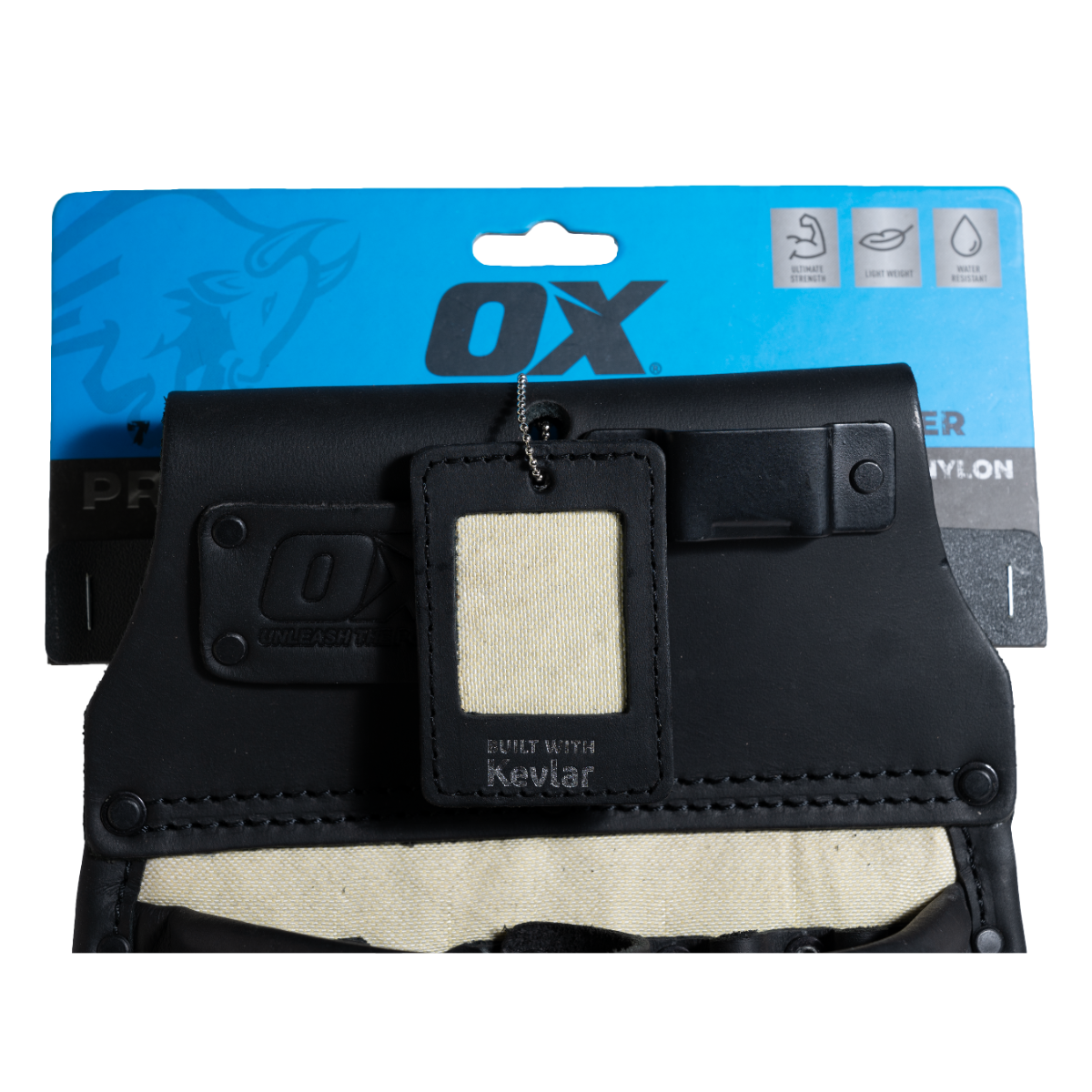 Ox Tools Ultimate 10-Pocket Drywaller's Pouch | Leather & Nylon w/ Kevlar Reinforcement OX-U268503