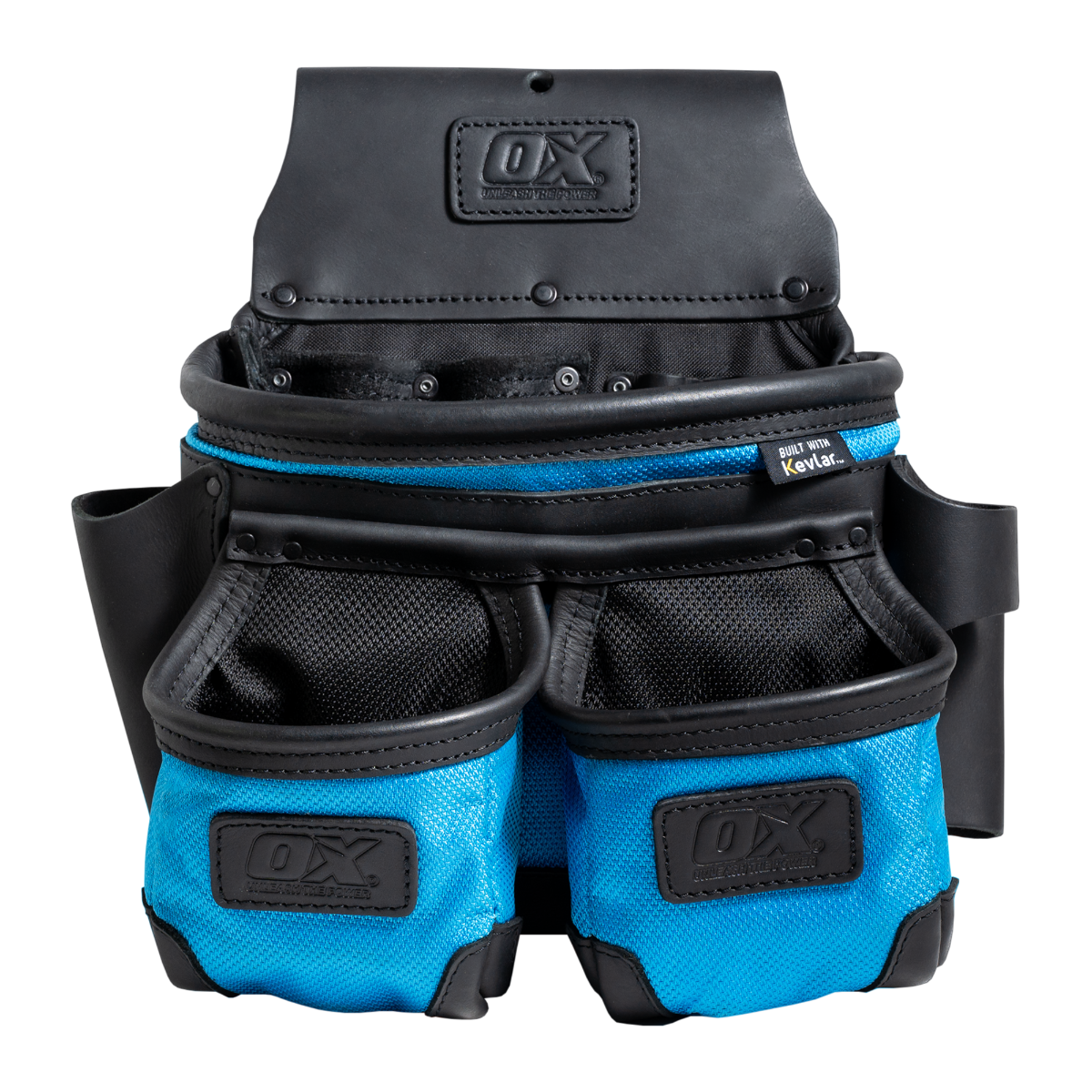 Ox Tools Ultimate 3-Pocket Framer's Pouch | Leather & Nylon w/ Kevlar Reinforcement OX-U268505