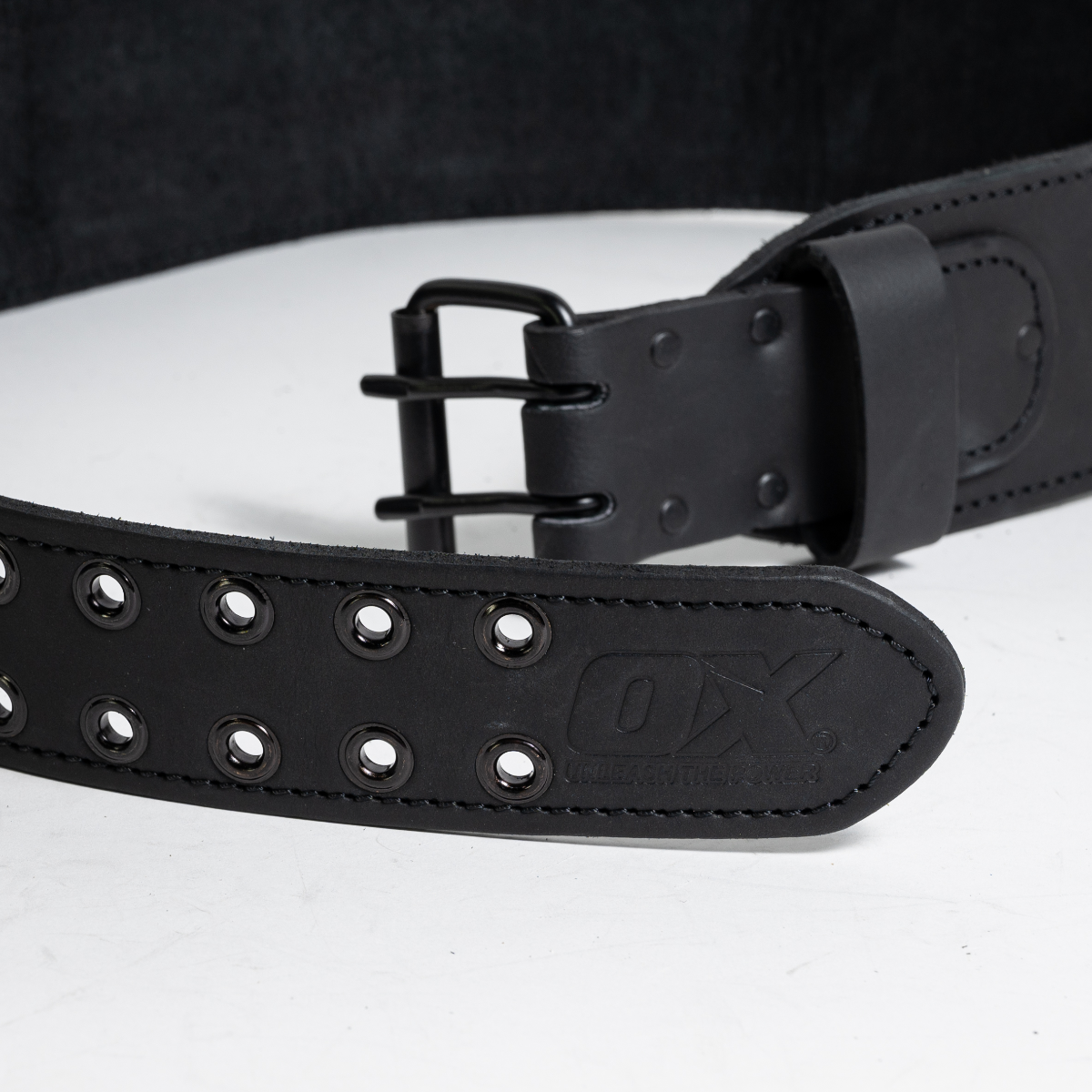 Ox Tools Ultimate 3" Tool Belt | Small/Medium 29"-40" | Leather & Nylon w/ Kevlar Reinforcement OX-U268701