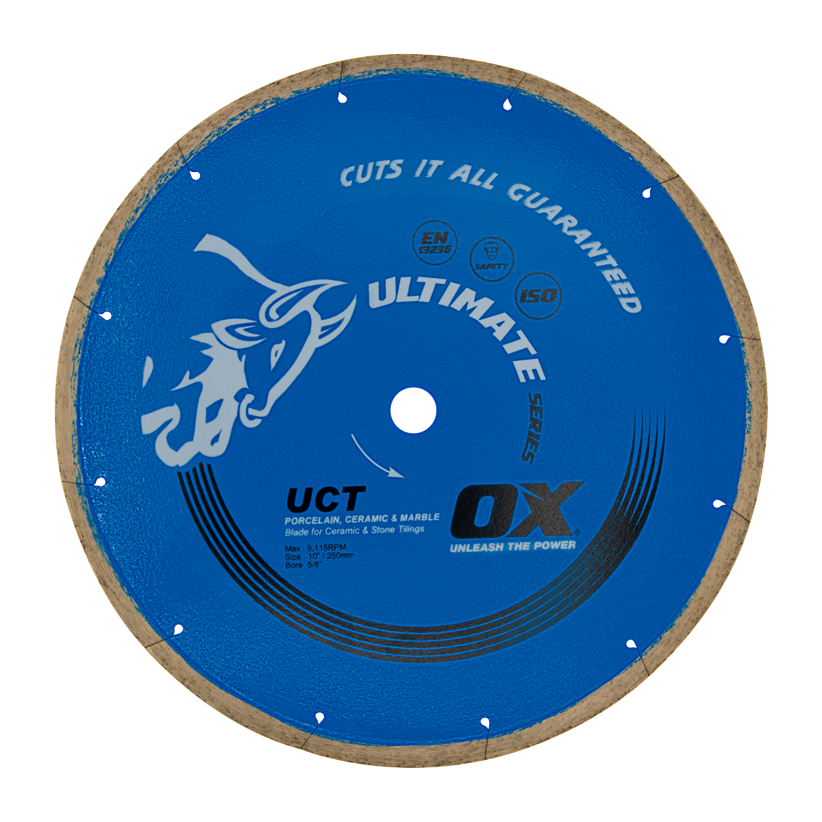 Ox Tools Ultimate 10" Ceramic Tile Continuous Rim Diamond Blade OX-UCT-10