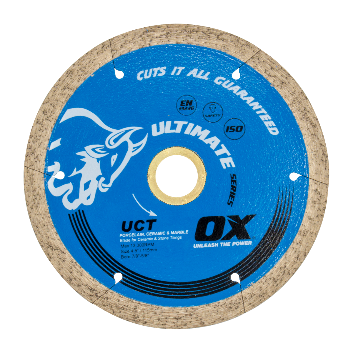 Ox Tools Ultimate 4-1/2" Ceramic Tile Continuous Rim Diamond Blade OX-UCT-4.5