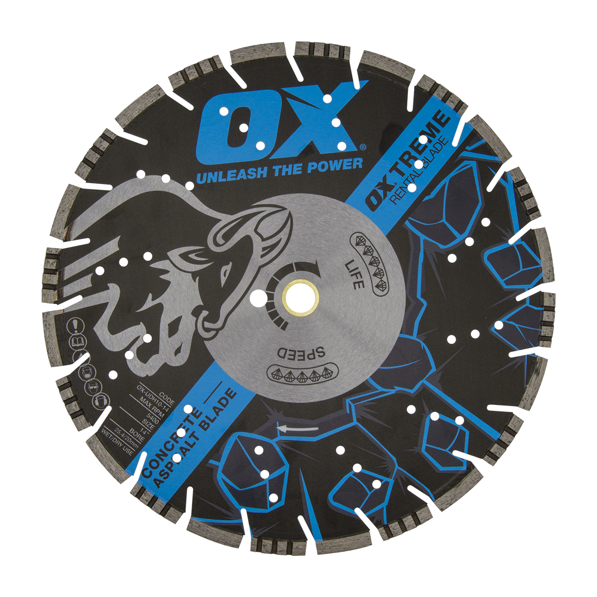 Ox Tools Ultimate 12" OXTreme Multi-Cut Diamond Blade OX-UDH10-12
