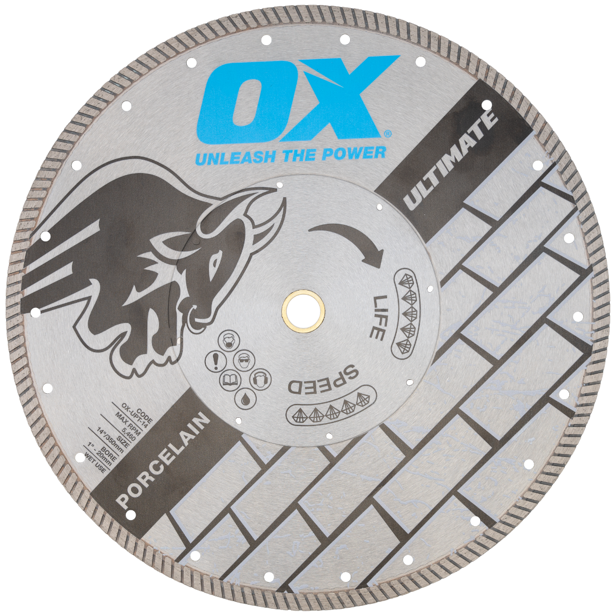 Ox Tools Ultimate 12" Porcelain Tile Diamond Blade OX-UPT-12