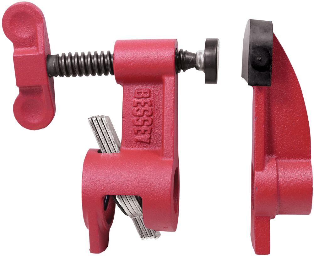 Bessey Tools 3/4 in. Deep Reach Pipe Clamp Fixture Set with 2-1/2 in. Throat Depth PC-34DR