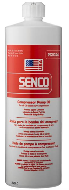 Senco Compressor Pump Oil 32 Oz PC0344