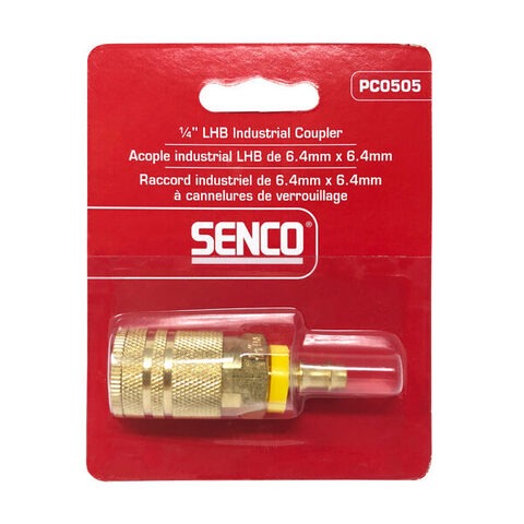 Senco Push On Plug Coupler 1/4 X 1/4 Lhb Ind Interc PC0505