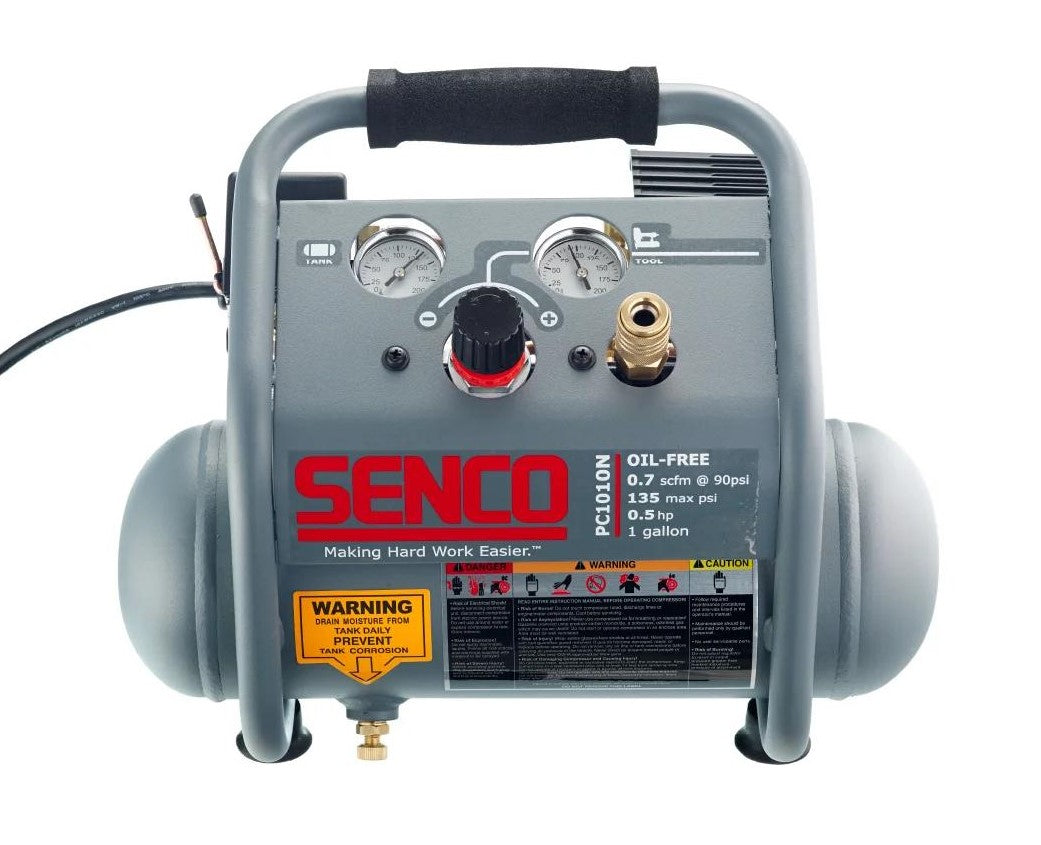 Senco 1/2 HP, 1 Gallon Finish & Trim Air Compressor PC1010N