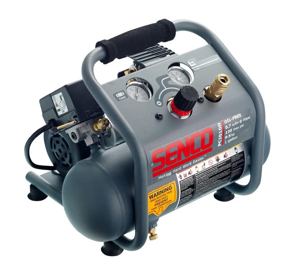 Senco 1/2 HP, 1 Gallon Finish & Trim Air Compressor PC1010N