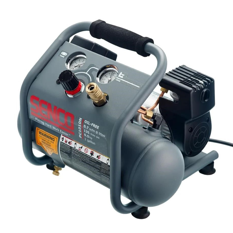 Senco 1/2 HP, 1 Gallon Finish & Trim Air Compressor PC1010N