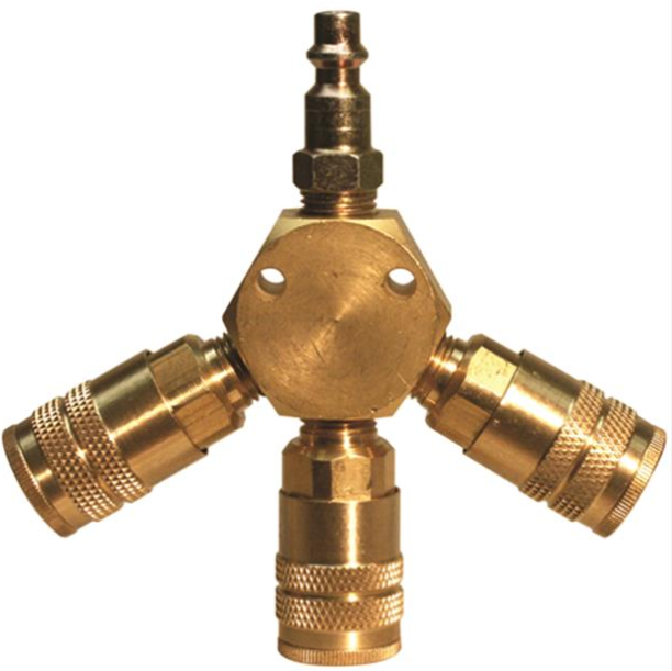 Senco 3-Way Manifold ASY 1/4 PLUG, 1/4 CO PC1138
