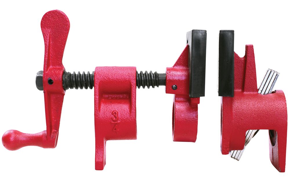 Bessey Tools 1/2 in. Cast Iron Pipe Clamp Fixture Sets, 4-Pack PC12-2-4PK