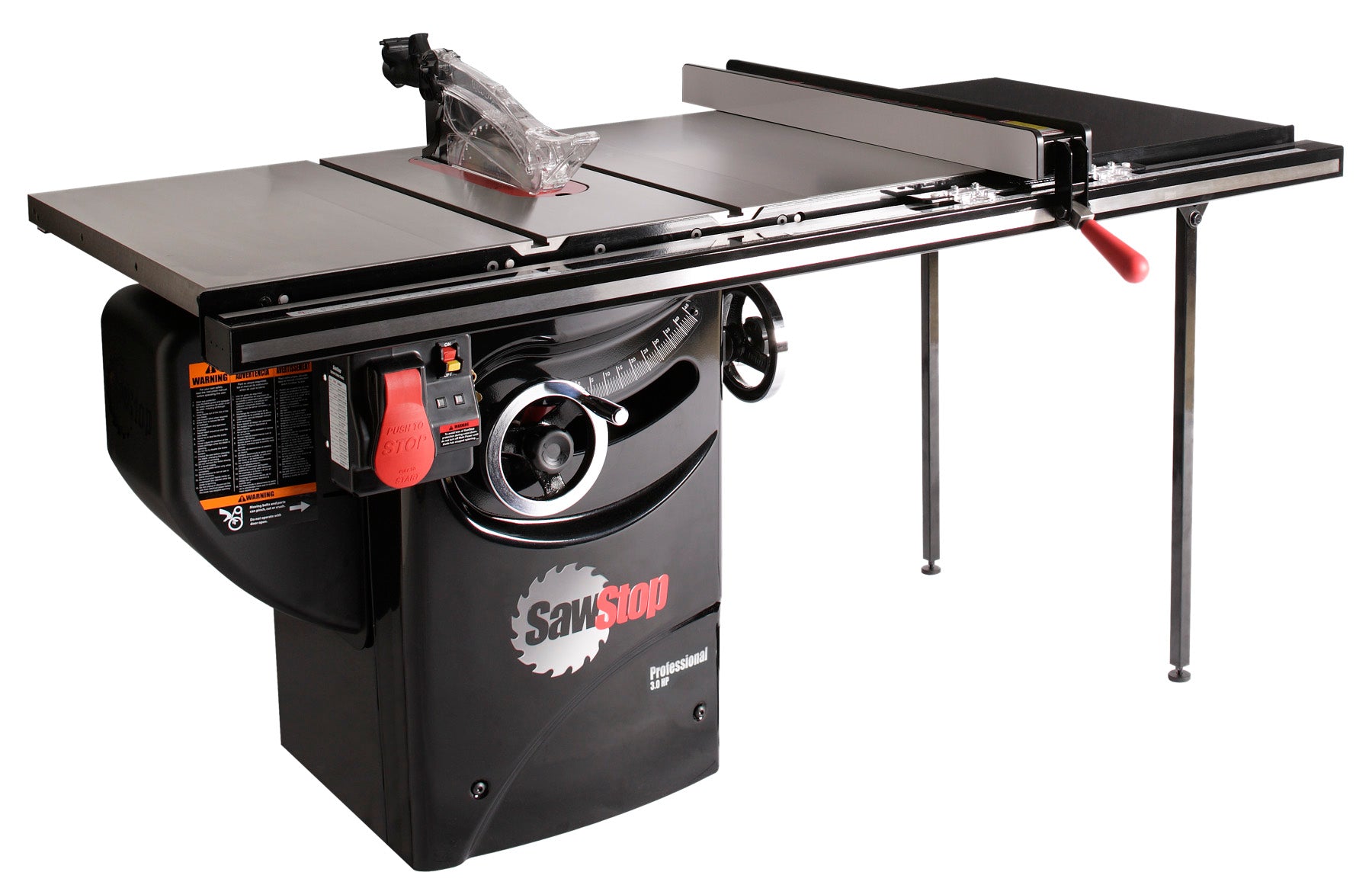 SawStop Professional Cabinet Saw with 36 in. Professional T-Glide Fence System, 3HP, 230V, 60Hz PCS31230-TGP236
