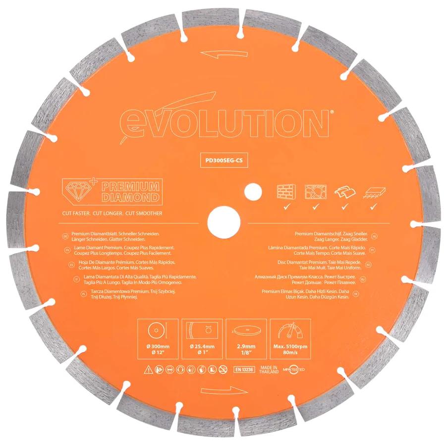Evolution 12" Premium High Concentration Diamond Blade PD300SEG-CS2