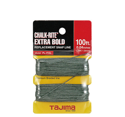 PL-ITOL, Tajima Chalk-Rite Replacement Line, Extra Bold Braided Line, 1.0 mm x 30m/100 ft.