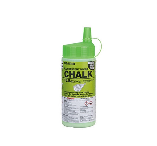 PLC2-FG300, Tajima Micro Chalk, Ultra-Fine Chalk with Easy-Fill Nozzle, 300g/10.5 oz, Fluorescent Green