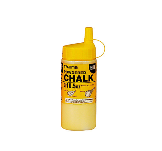 PLC2-Y300, Tajima Micro Chalk, Ultra-Fine Chalk with Easy-Fill Nozzle, 300g/10.5 oz, Yellow