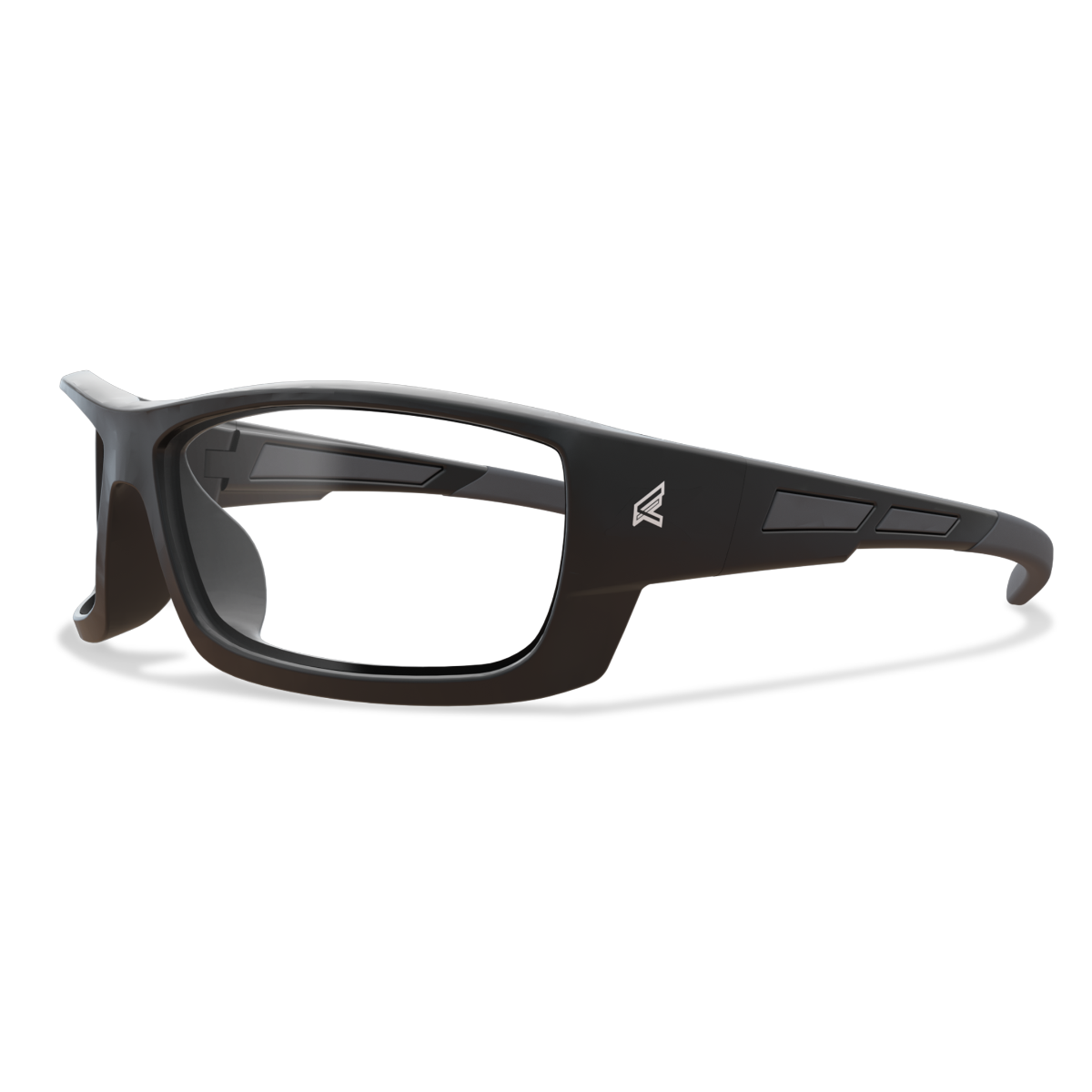 Edge Eyewear Mazeno Slim Fit Safety Glasses, Black Frame, Clear Lens PM111