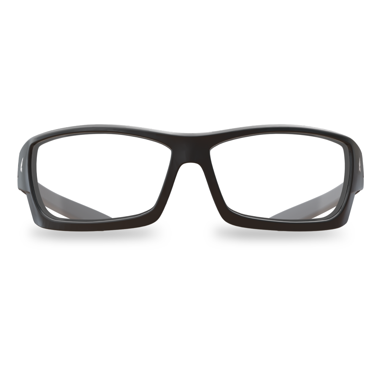 Edge Eyewear Mazeno Slim Fit Safety Glasses, Black Frame, Clear Lens PM111