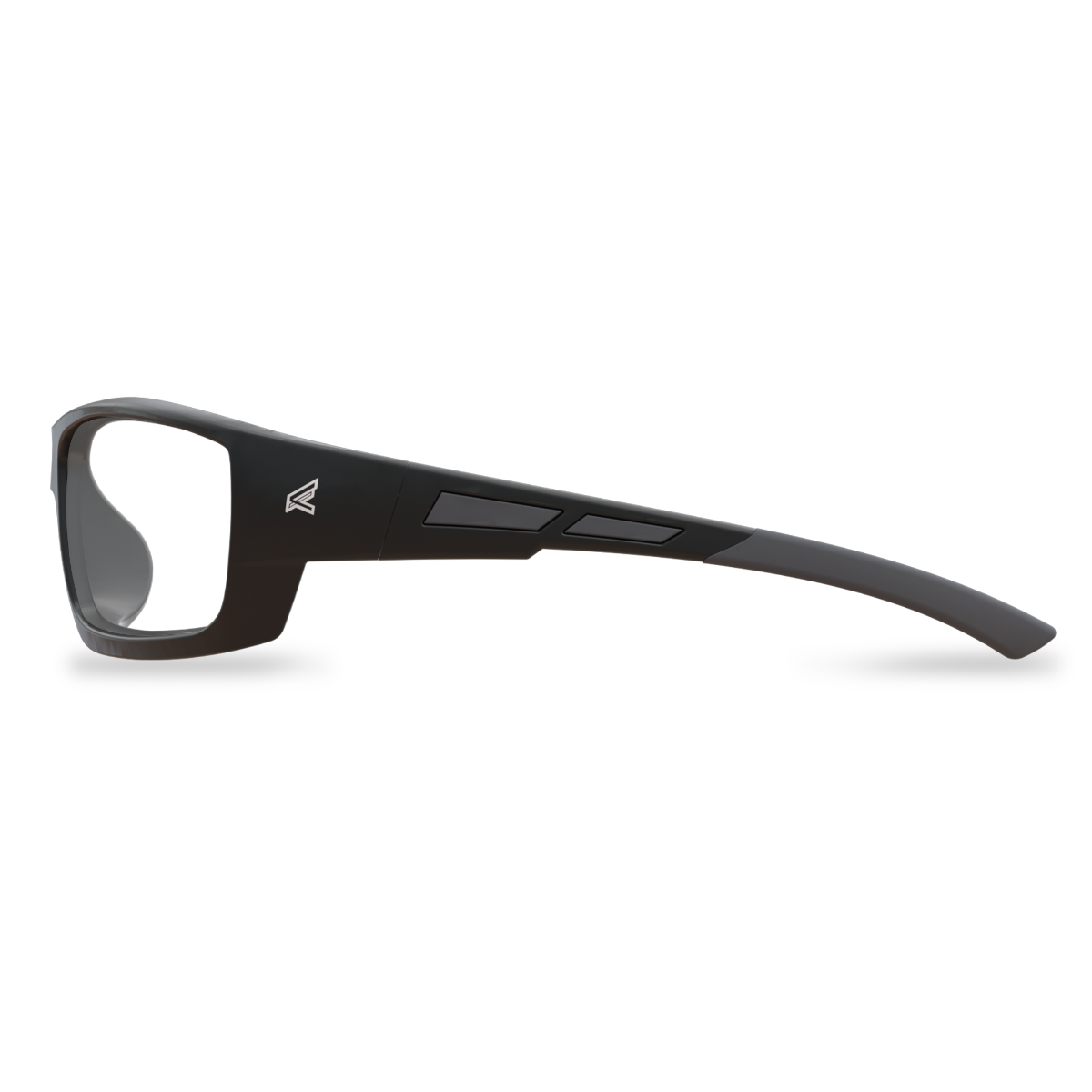 Edge Eyewear Mazeno Slim Fit Safety Glasses, Black Frame, Clear Lens PM111