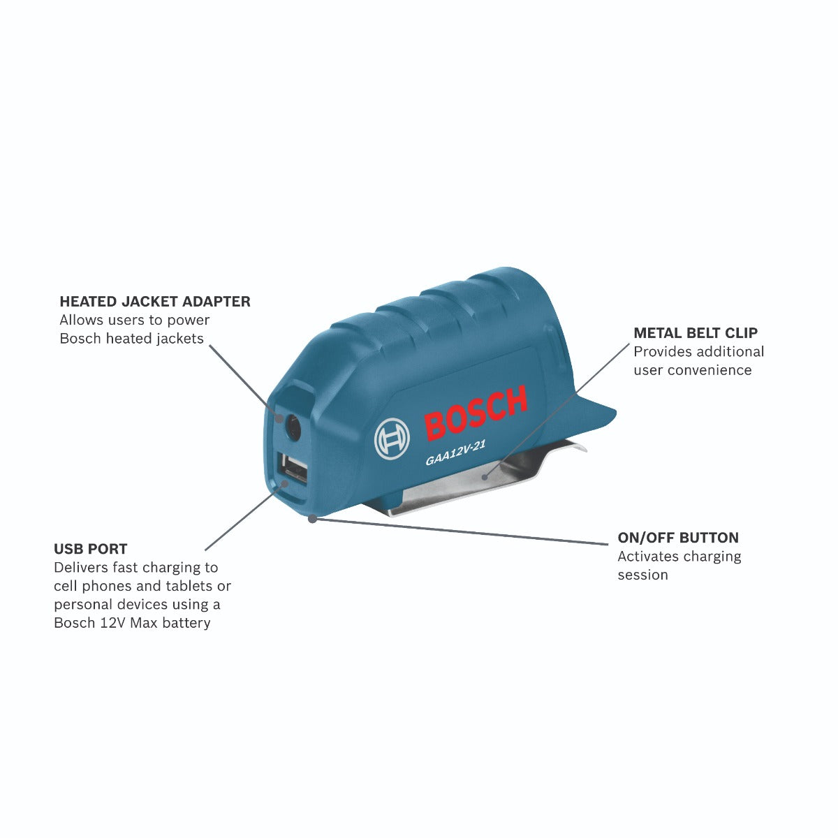 Bosch 12V Max Portable Power Adapter GAA12V-21N