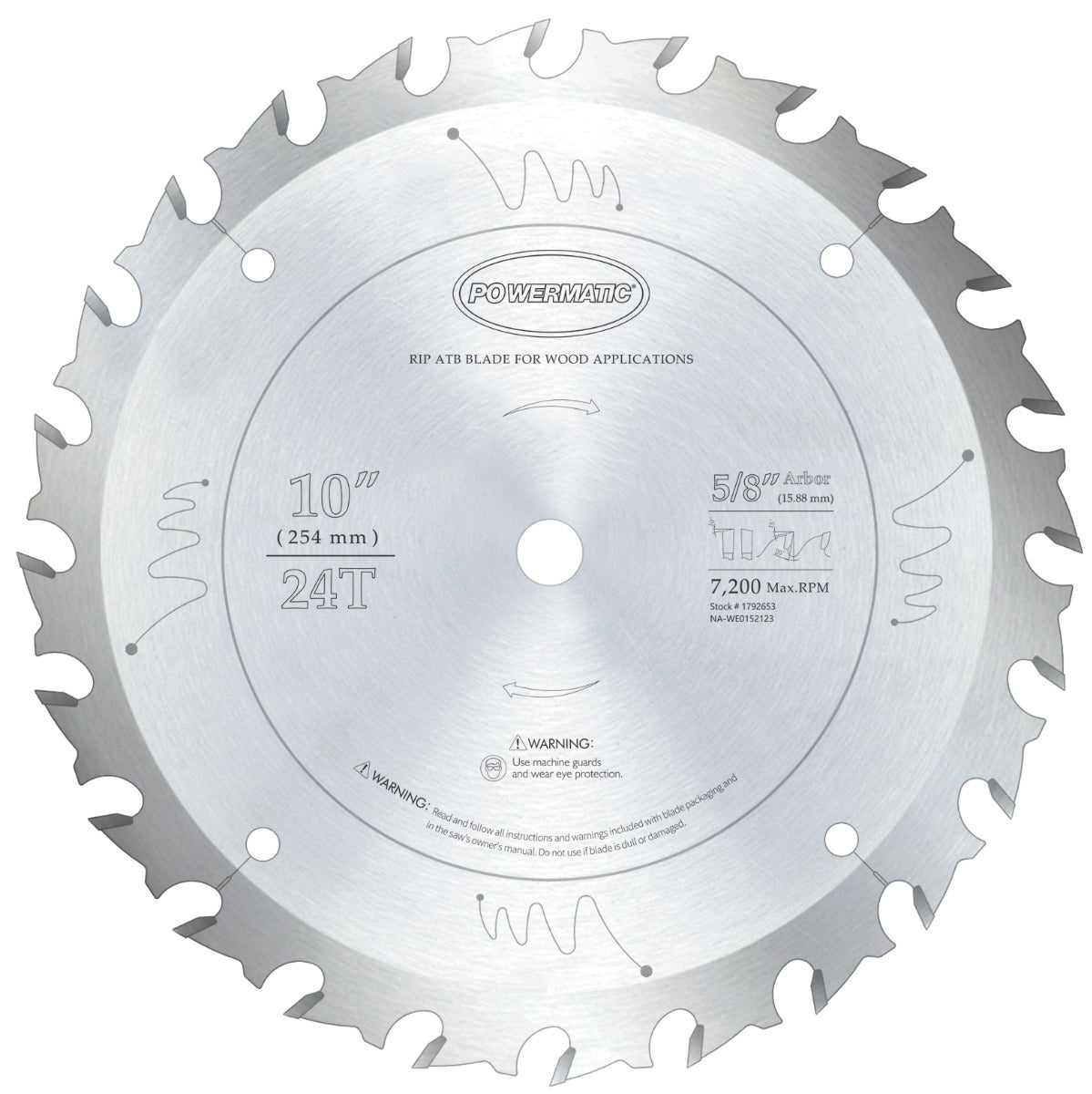 Powermatic 1792653, Powermatic 1024 Rip CSBlade 1792653
