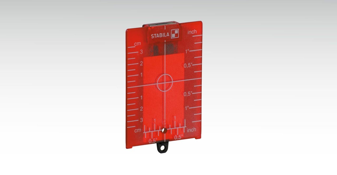 Stabila RED Magnetic Target Plate 7474
