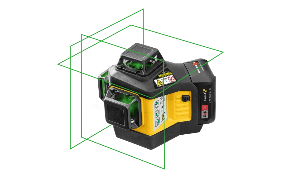 Stabila LAX 600G 3 PLANE/360 Green Beam Laser Kit 7pc 03420