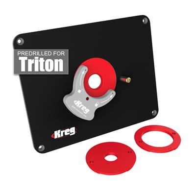Kreg Precision Router Table Insert Plate - Predrilled for Triton PRS3034