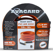 Avagard 3/8" X 50' PVC Air Hose Assembly 3/8" Male-NPT