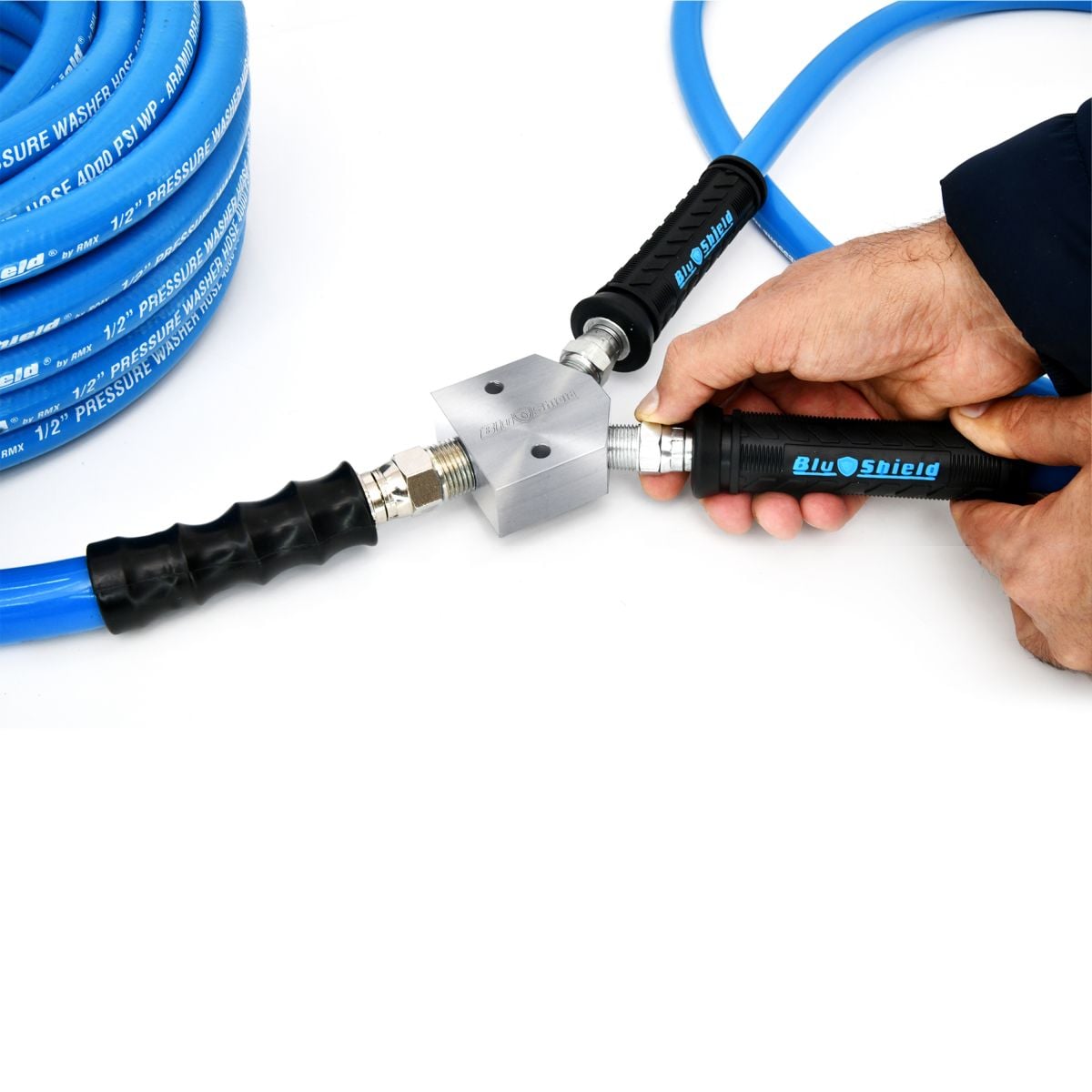 Blubird Blu Shield U-BLoX 3812 Pressure Washing Connection Kit w/ ToughTek 3/8" X 6' TTPW3806-UB3812