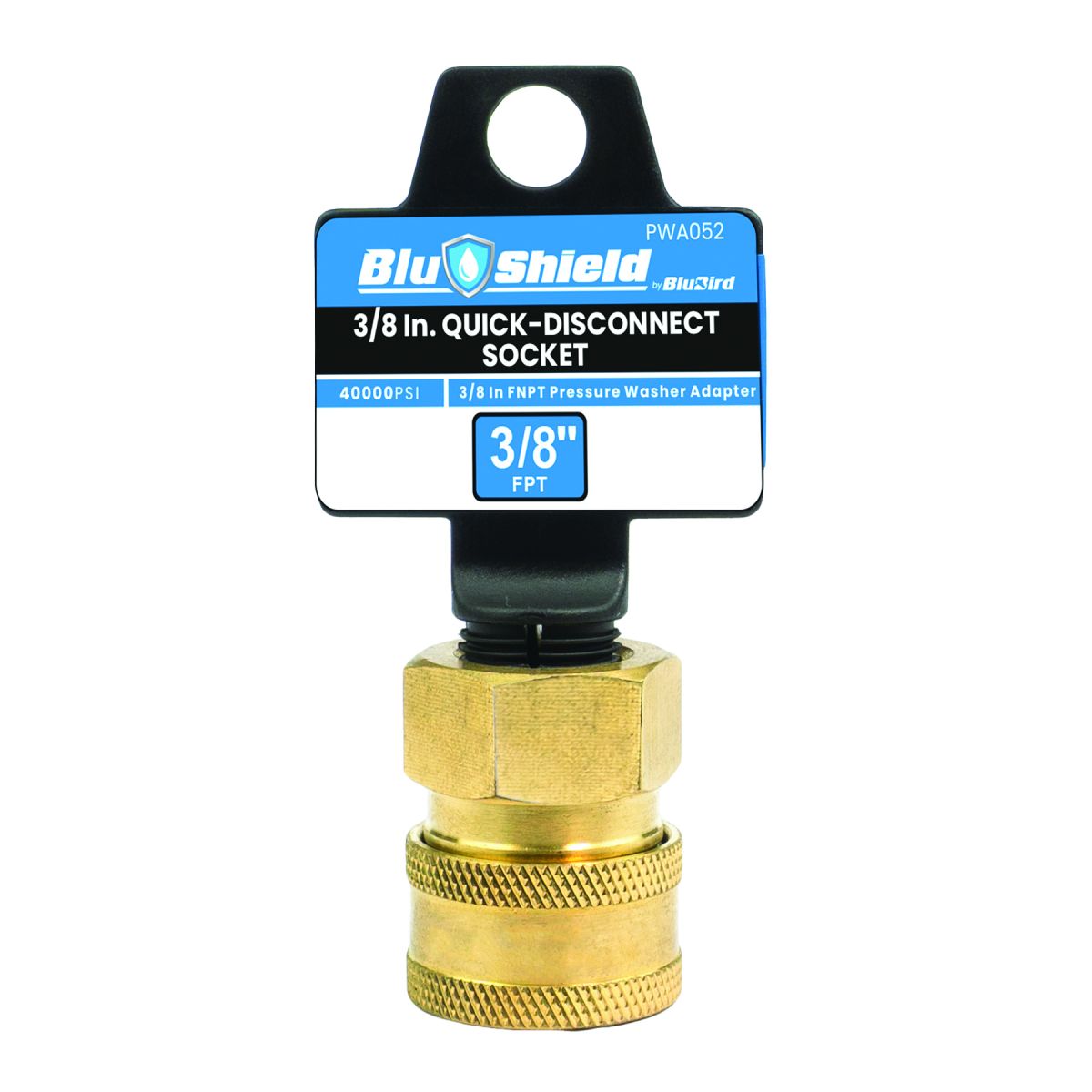 Blubird 1/4" Quick-Disconnect Socket X 1/4" FPT Pressure Washer Adapter PWA052