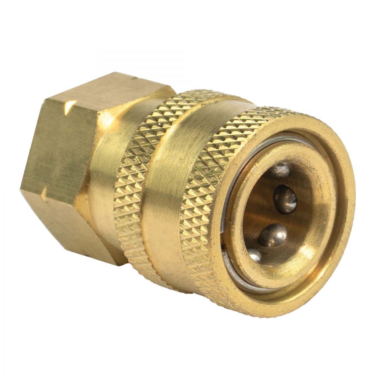 Blubird 3/8" Quick-Disconnect Socket X 3/8" FPT Pressure Washer Adapter PWA055