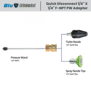 3/8" Quick-Disconnect Socket X 3/8" FPT Pressure Washer Adapter